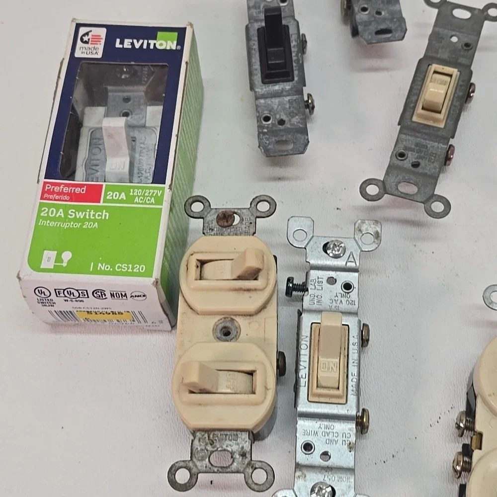 Assorted Lot Of Switches And Outlets